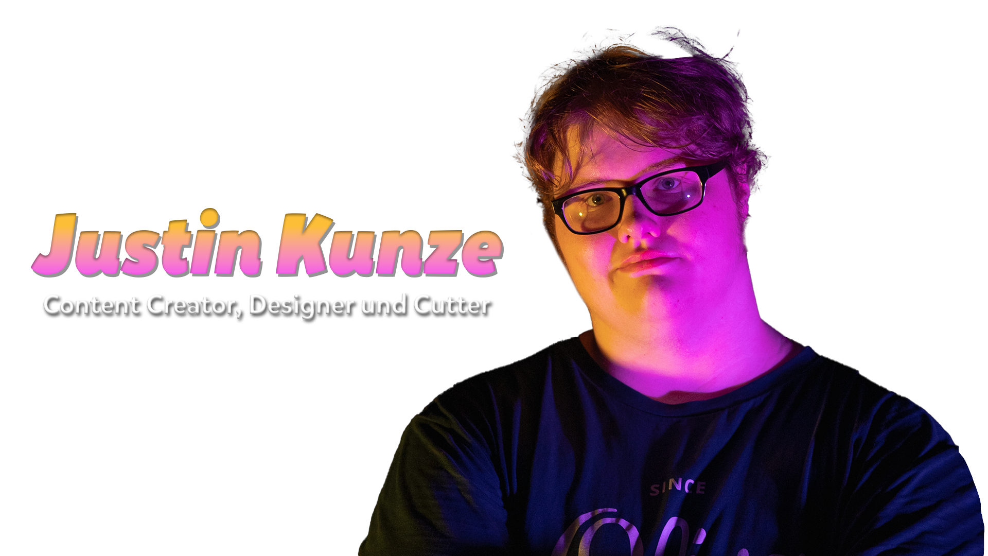 Großes Bild von mir mit meinem Namen